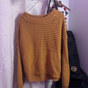 Cozy Mustard Knit Sweater